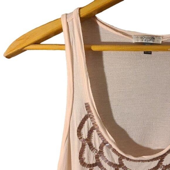 Sound & Matter Medium Pink Stretch Tank Top Shirt - Picture 2 of 4